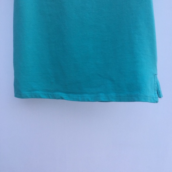 GreenDog Girl Blueish/Green Medium Sleeveless Polo - Picture 11 of 12